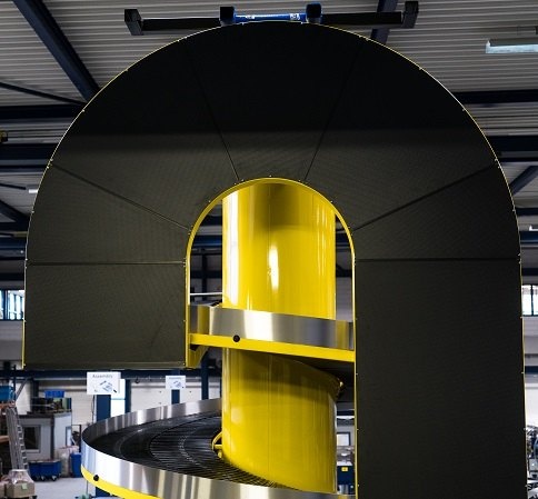All-purpose spiral conveyor for medium to large products
